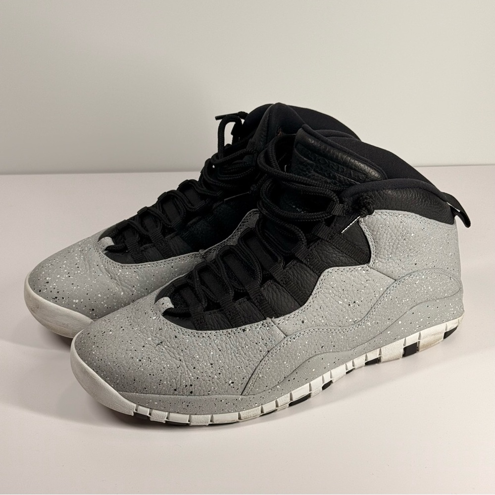 Air Jordan 10 Retro Light Smoke Grey Cement Men's Size 12 - 310805-062 - Picture 3 of 12